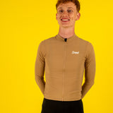 Men's Ukendt Long Sleeve Summer Jersey - Ghiaia