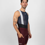 Men's Unrecognized Cargo Bib Shorts - Maroon