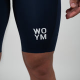Men's WOYM Cargo Bib Shorts - Obsidian Blue