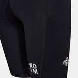 Men's WOYM Cargo Bib Shorts - Dyed Black