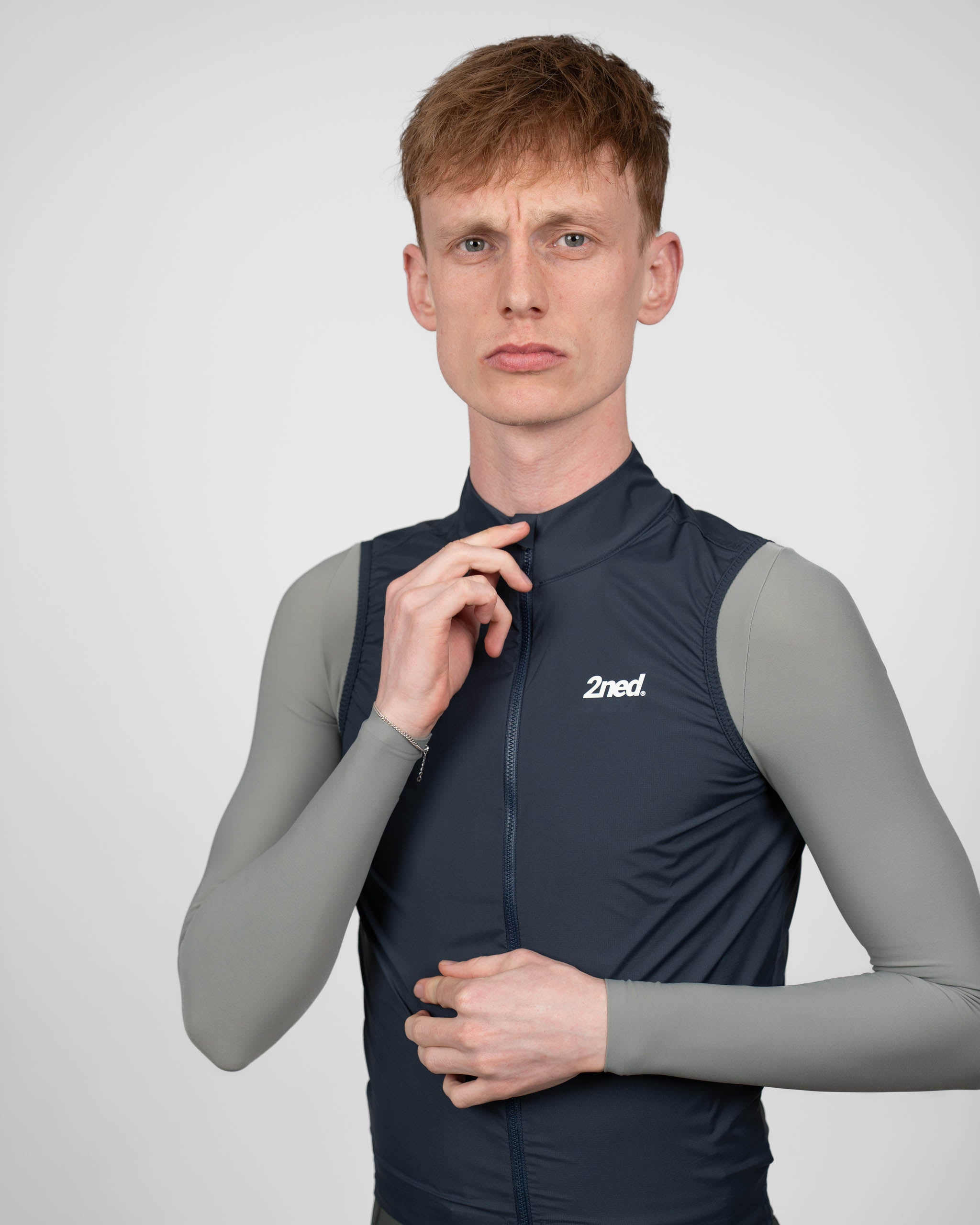 Men's Silent Gilet - Navy – 2ned Denmark