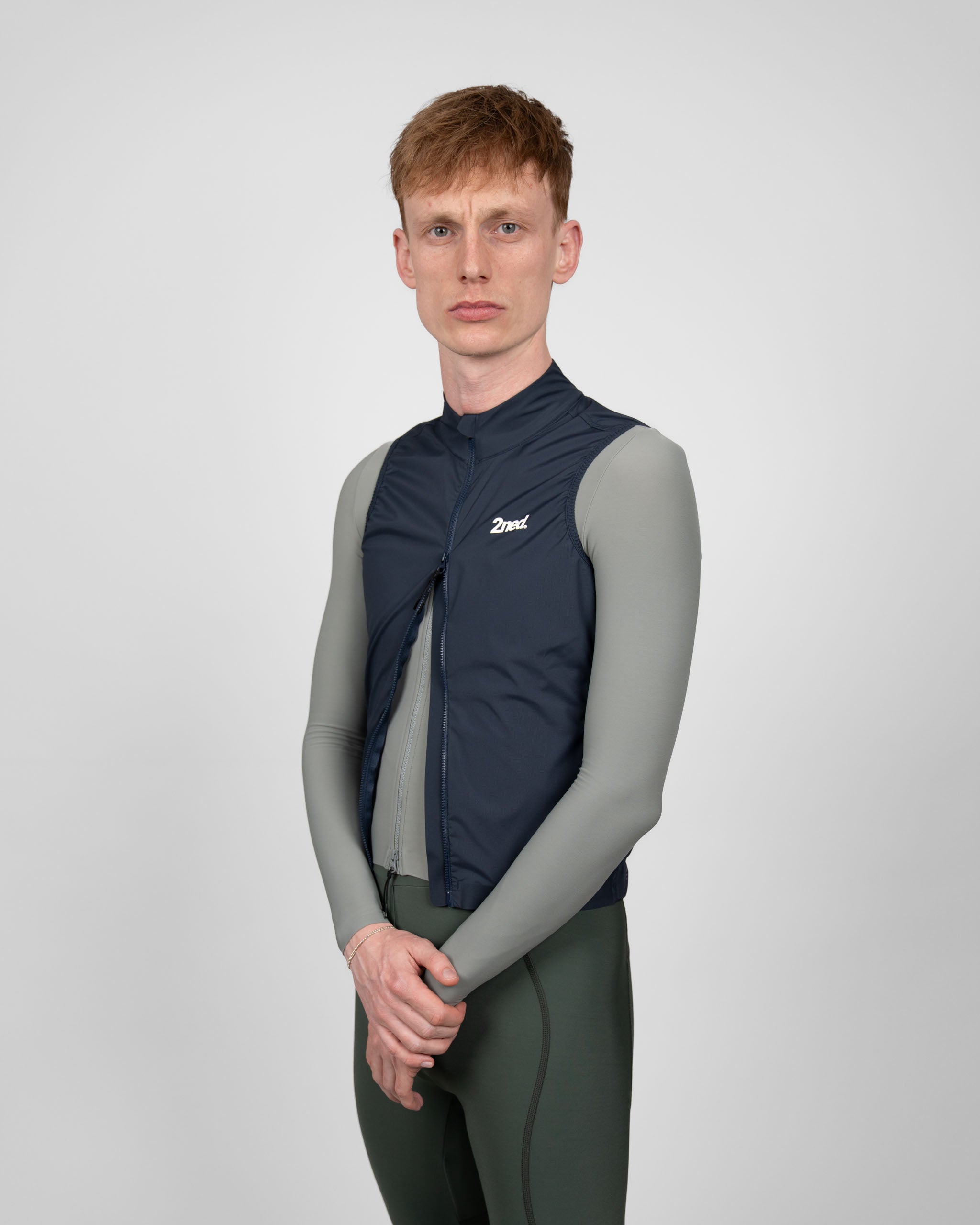Men's Silent Gilet - Navy – 2ned Denmark