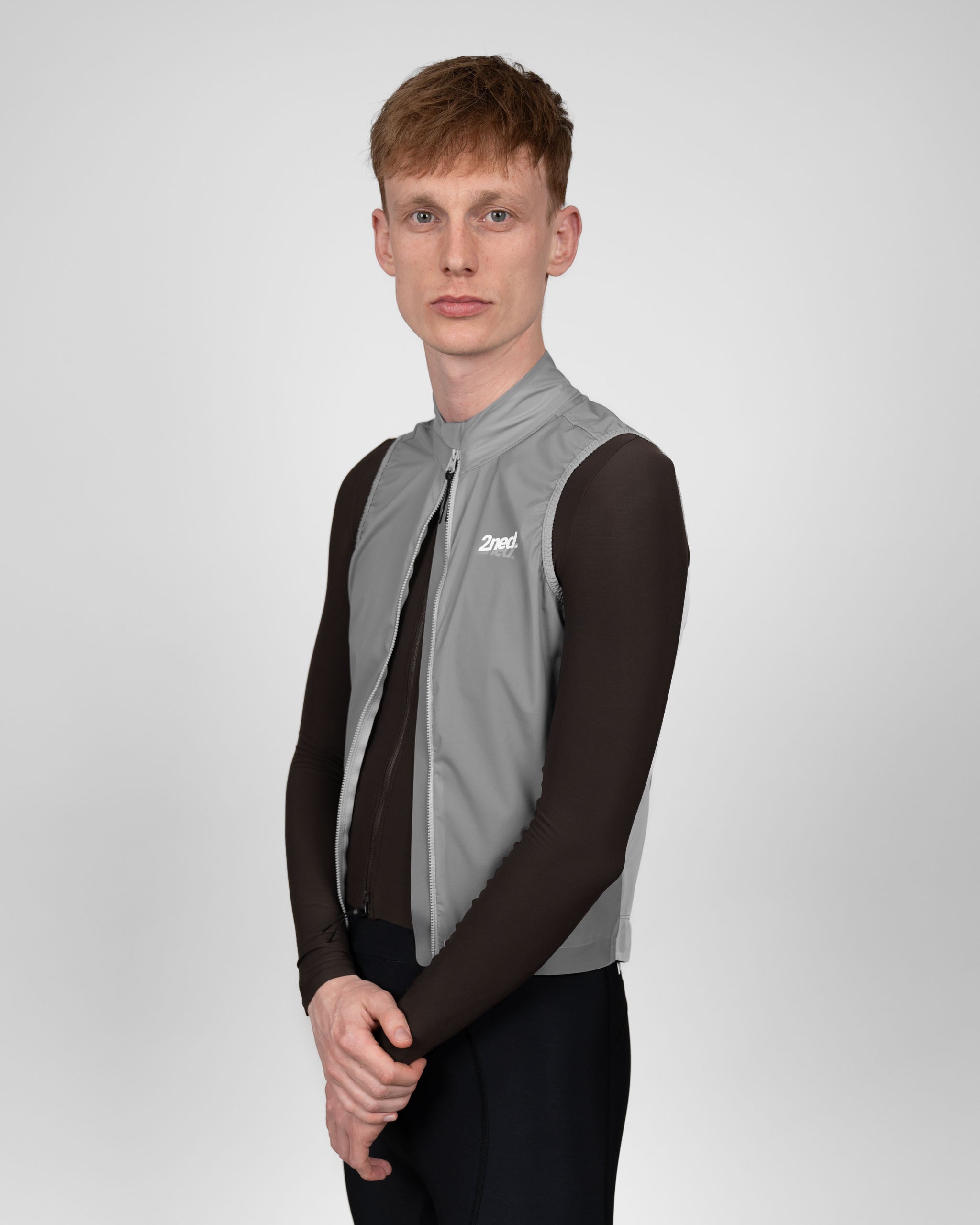 Men's Silent Gilet - Light Grey – 2ned Denmark