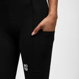 Women's WOYM Cargo Bib Shorts - Nero