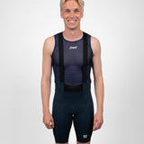 Men's WOYM Cargo Bib Shorts - Night Blue